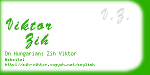 viktor zih business card